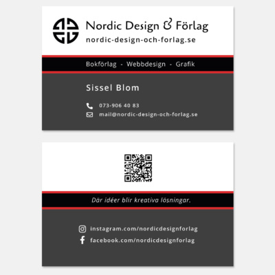 Visitkort hos Nordic Design & Förlag