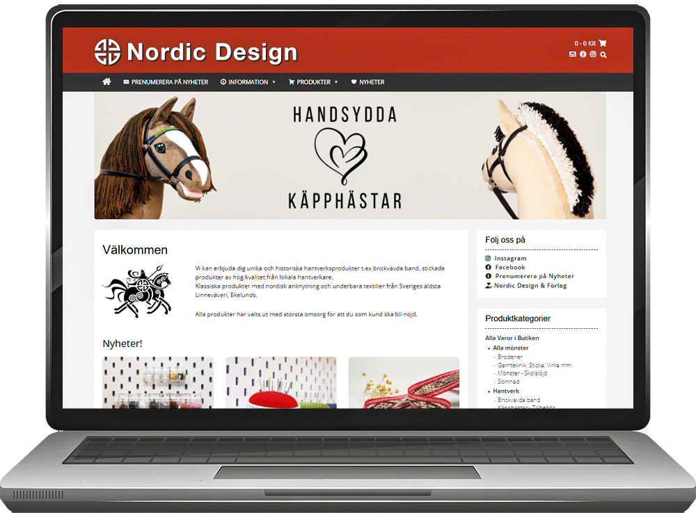 Hemsida för företag - Nordic Design & Förlag