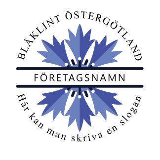 Köp Logo, Logga, Logotyp - Blåklint, blomma, östergötland, företag